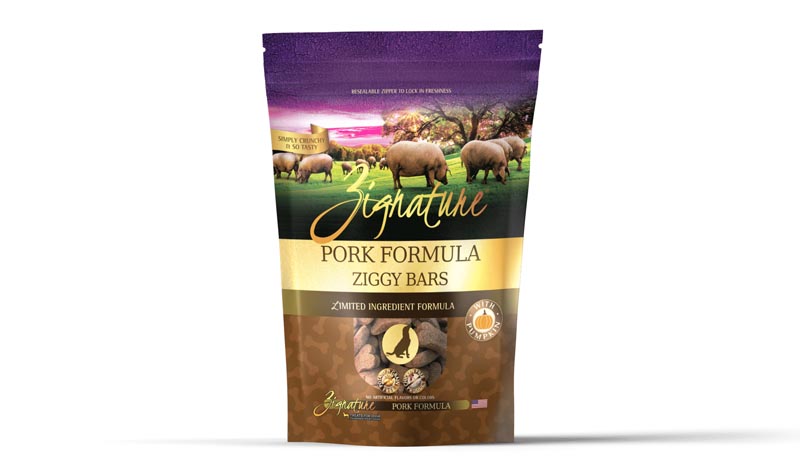 Zignature Ziggy Bars - Pork Formula, 12 oz