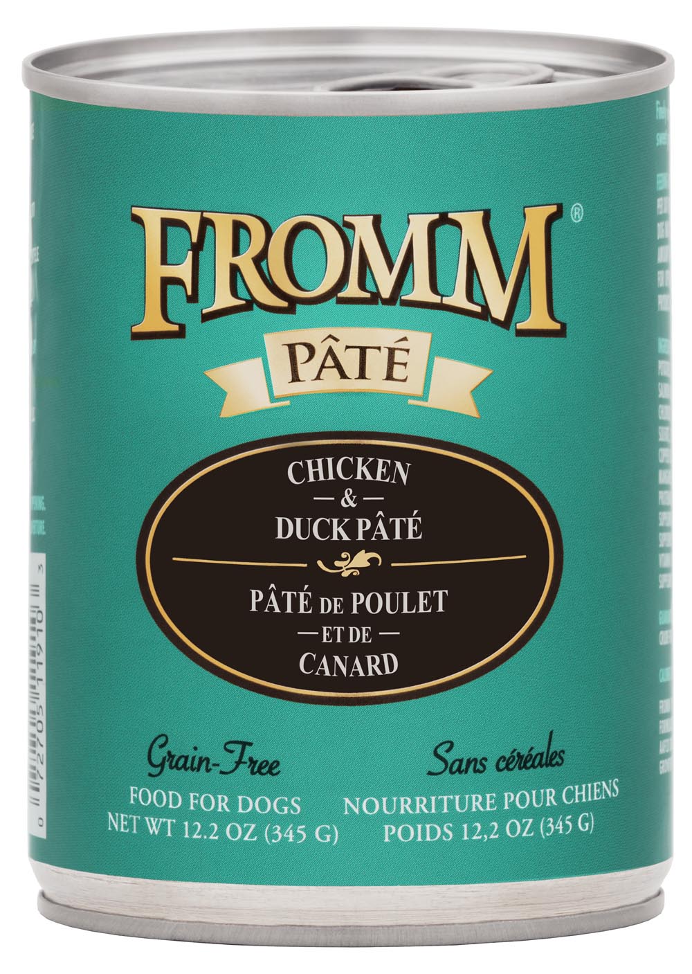 Fromm Chicken & Duck Pate Food for Dogs, 12.2 oz
