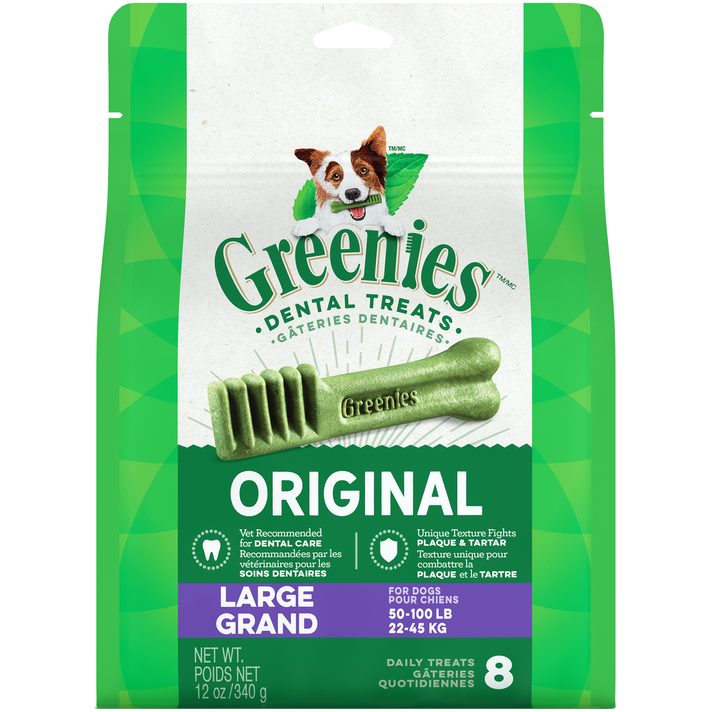 Greenies Dental Treats Original Large Dog Treats 12 oz. Bag