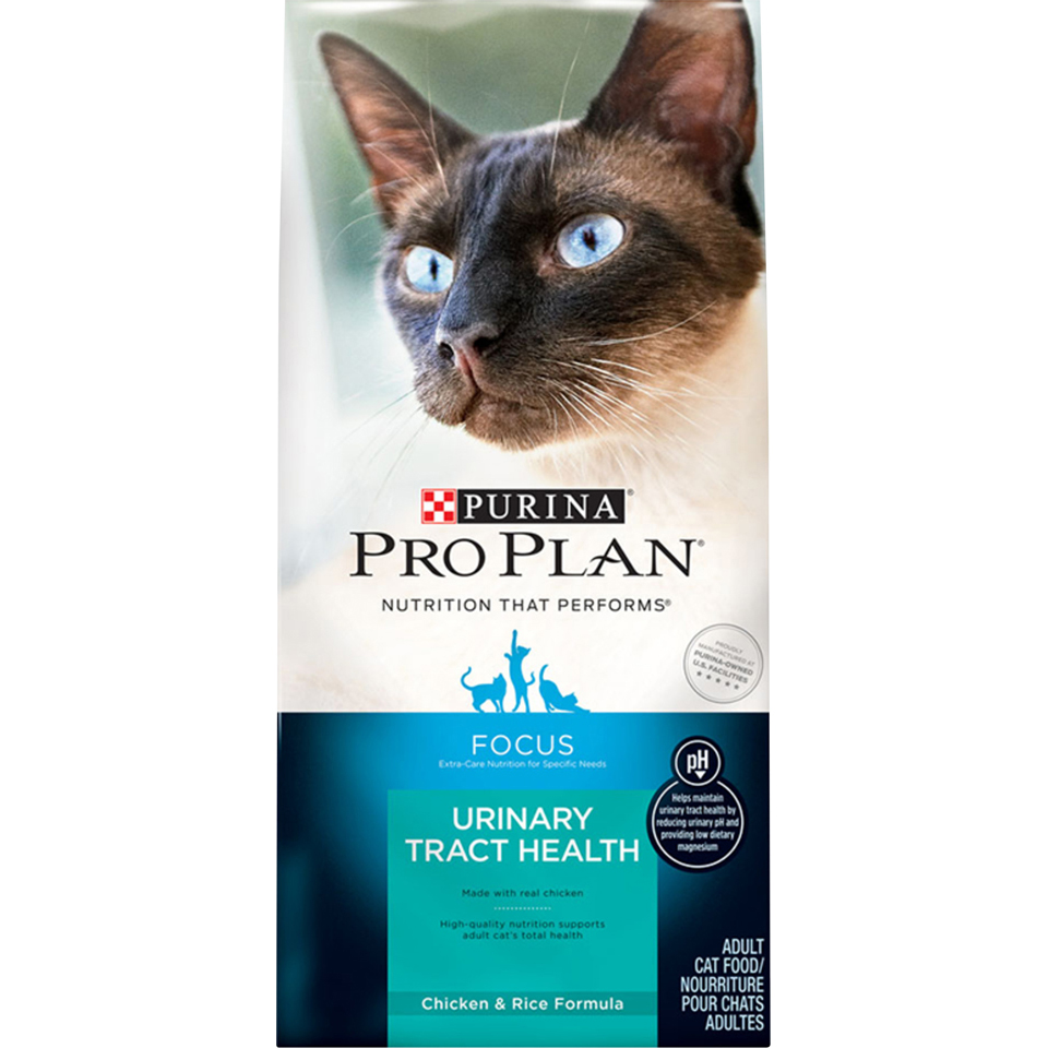 Purina Pro Plan FOCUS Urinary Tract Health Chicken & Rice Formula Adult Dry Cat Food - 16 lb. Bag