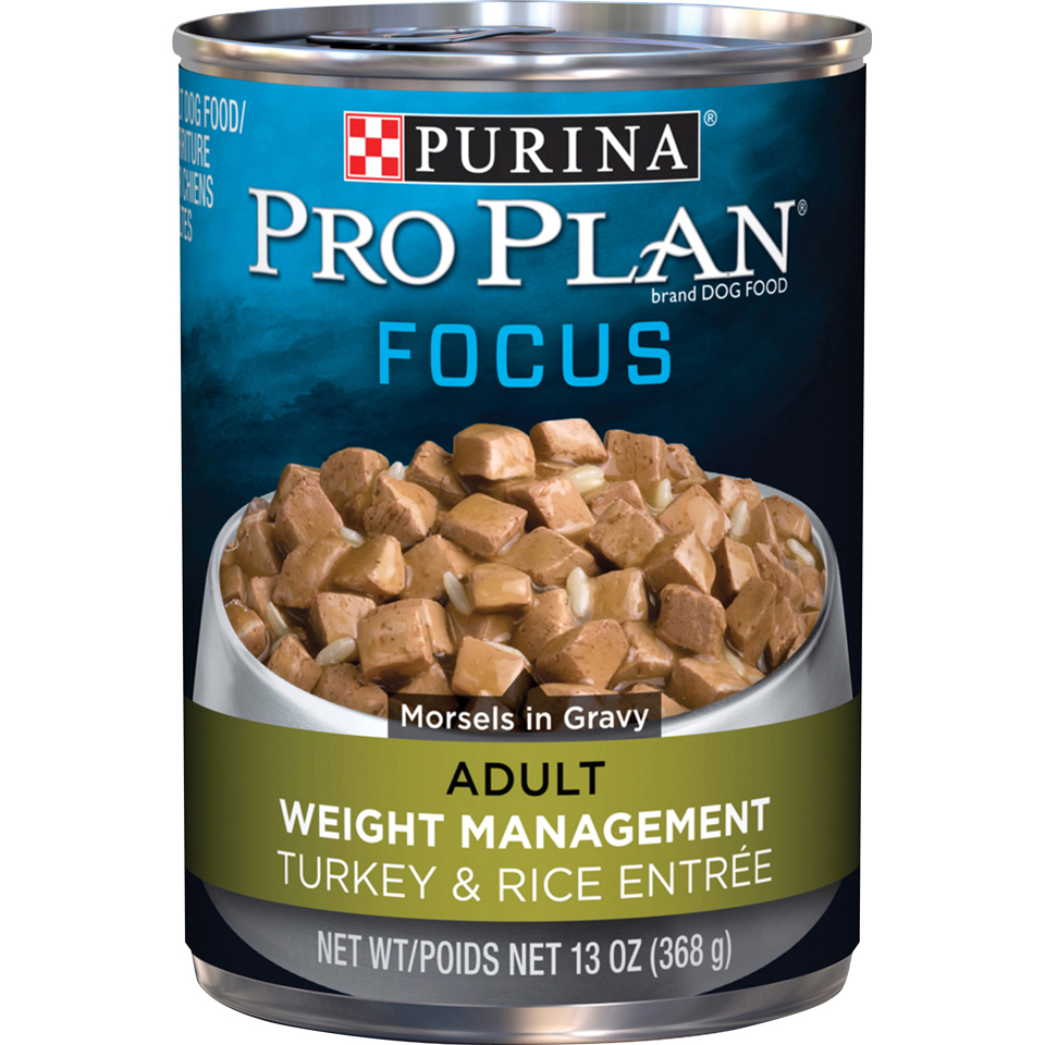 Pro Plan Adult Weight Managment Turkey & Rice Dog Food, 13 oz