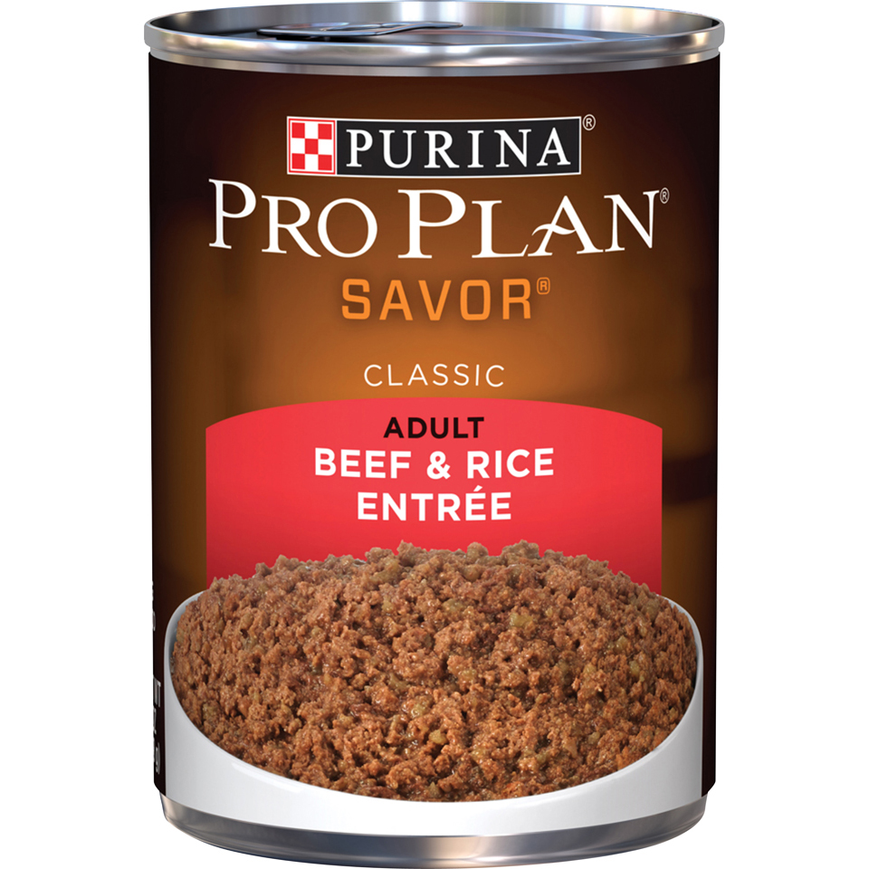 Pro Plan Adult Beef & Rice Dog Food, 13 oz