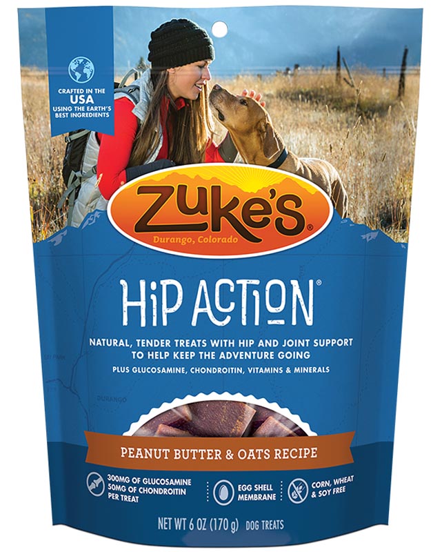 Zuke's Hip Action Peanut Butter & Oats Recipe 6 oz