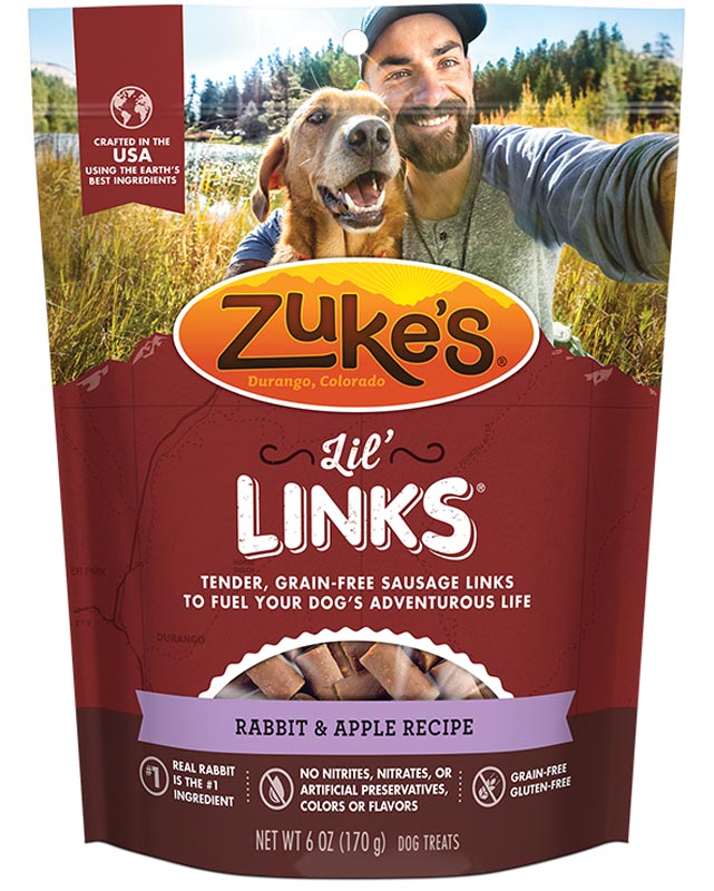 Zuke's Lil' Links Rabbit & Apple Recipe 6 oz