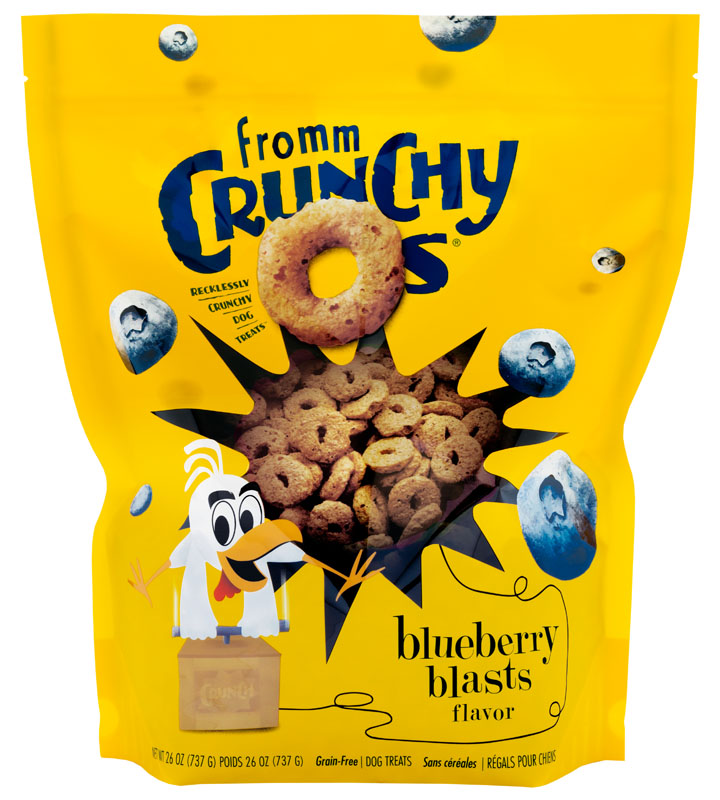 Fromm Crunchy O's Blueberry Blasts Flavor Dog Treats, 26 oz