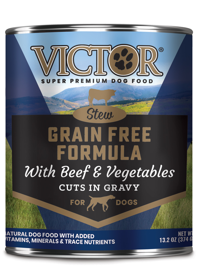 VICTOR Grain Free Cuts in Gravy with Beef and Vegetables Stew, 13 oz