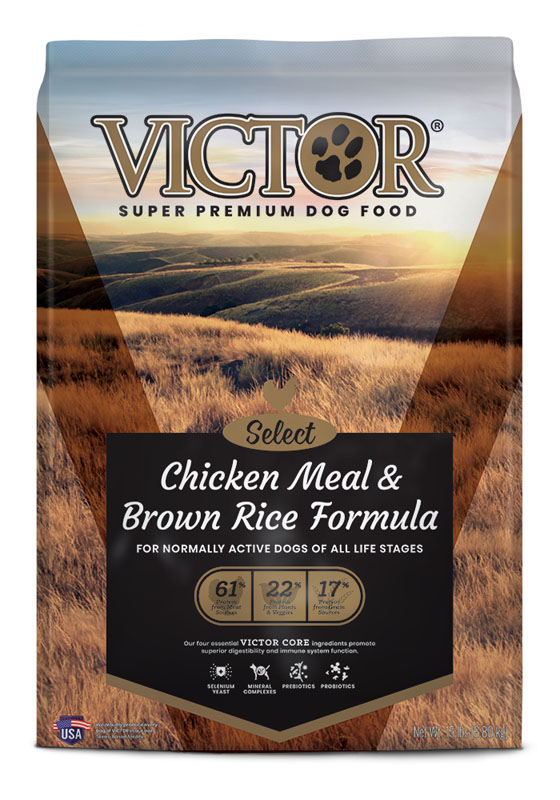 VICTOR Chicken Meal & Brown Rice Formula Dog Food, 15 lbs