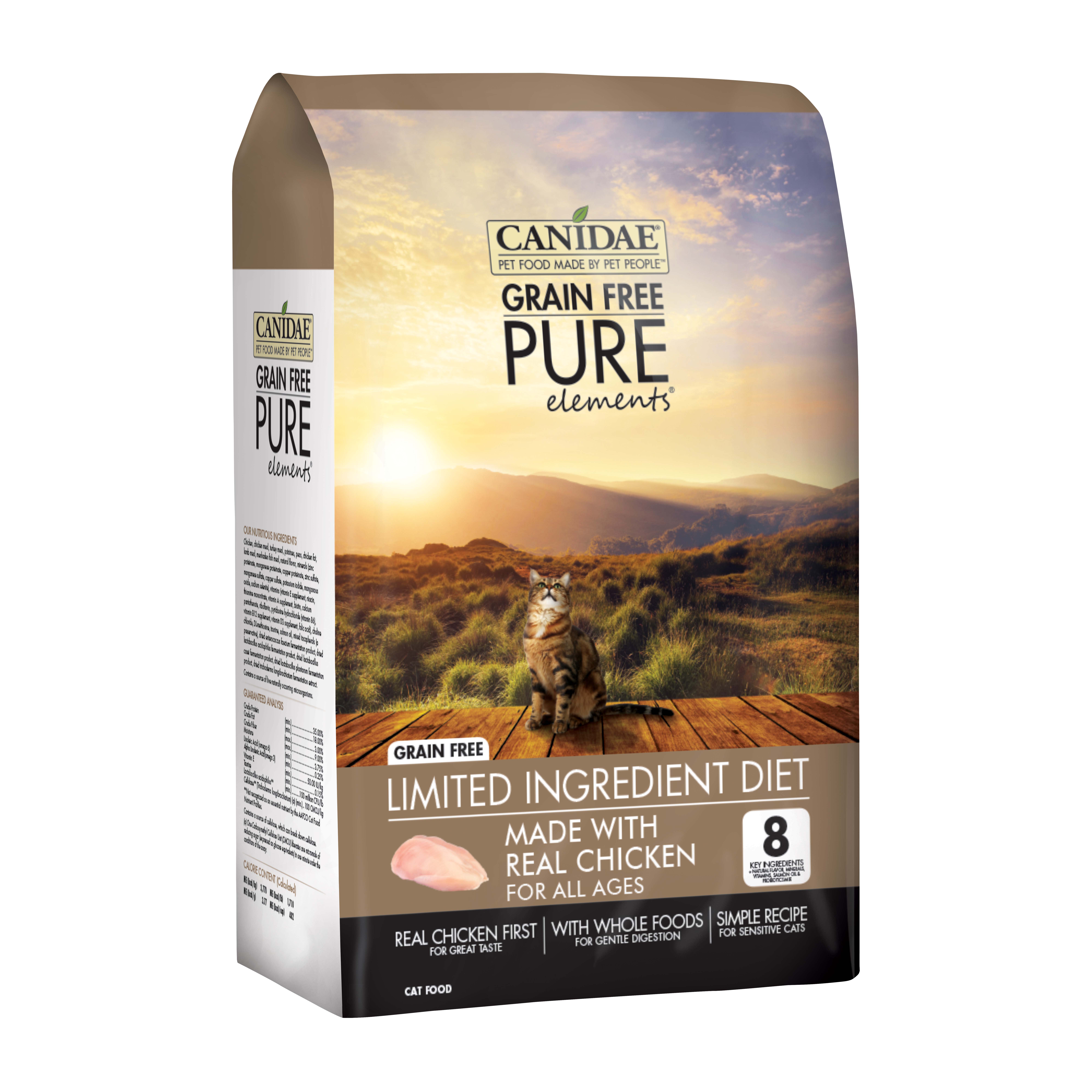 Canidae Grain-Free Pure Dry Cat Food with Chicken, 2.5 lbs