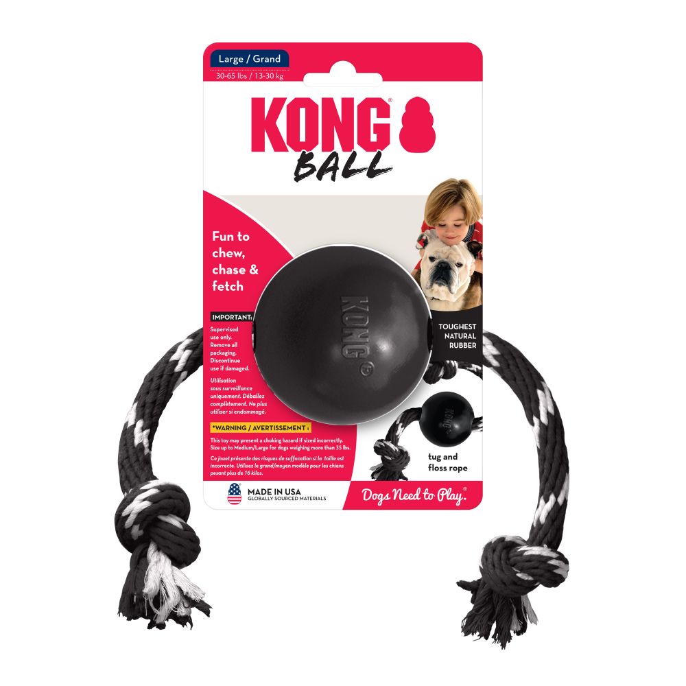 KONG Extreme Ball with Rope, Large