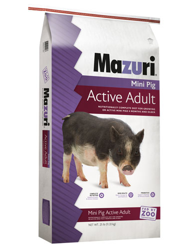 Mazuri&reg; Mini Pig Active Adult, 25 lbs