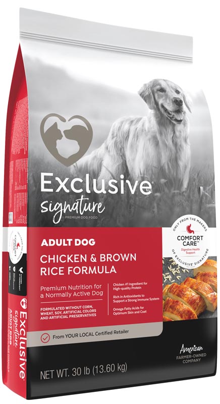 Exclusive Signature Adult Chicken & Brown Rice Dog Food, 30 lbs