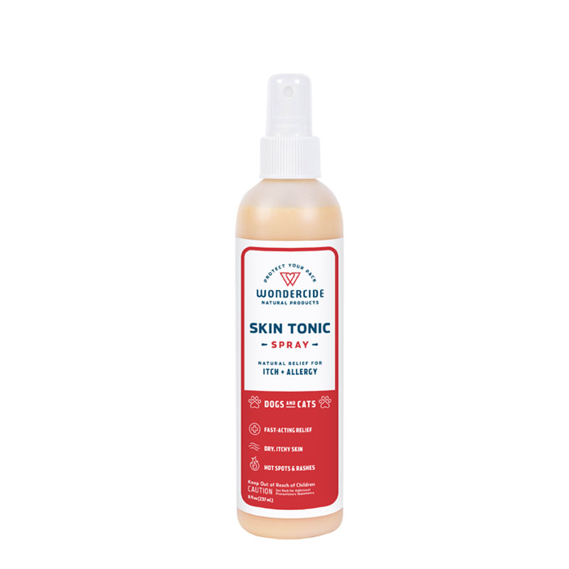 Wondercide Skin Tonic Itch Spray for Dogs + Cats with Natural Essential