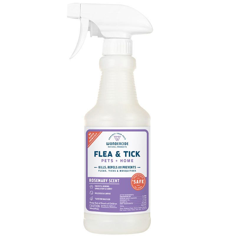 Wondercide Rosemary Natural Flea & Tick Spray for Pets + Home, 16 oz