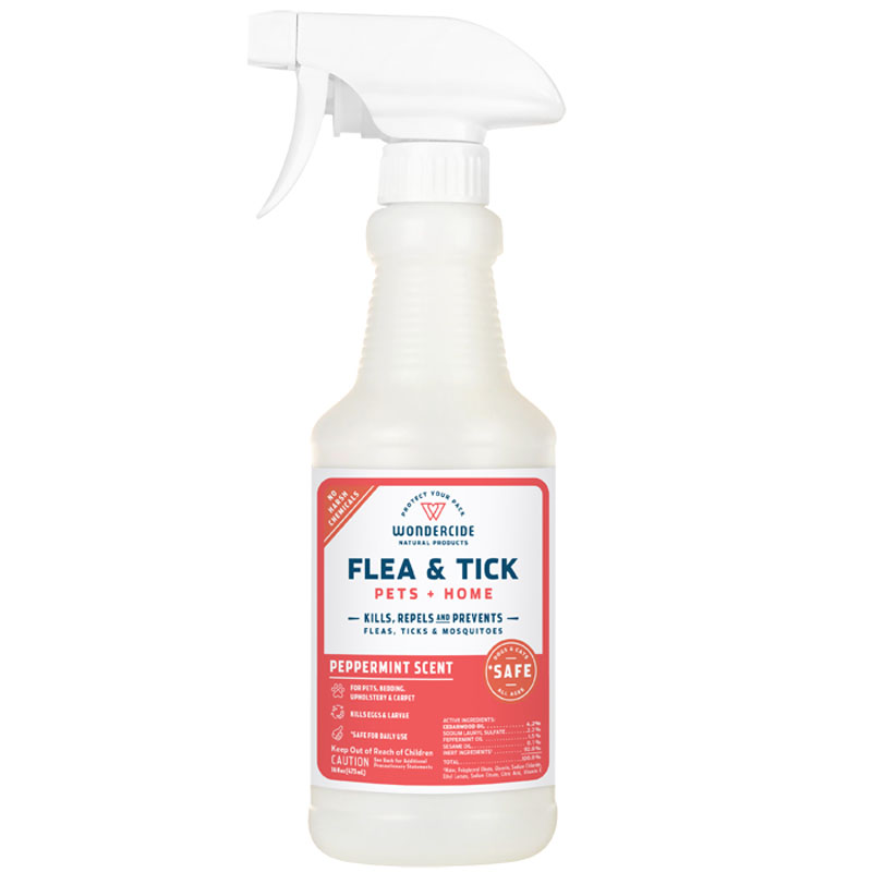 Wondercide Peppermint Natural Flea & Tick Spray for Pets + Home, 16 oz