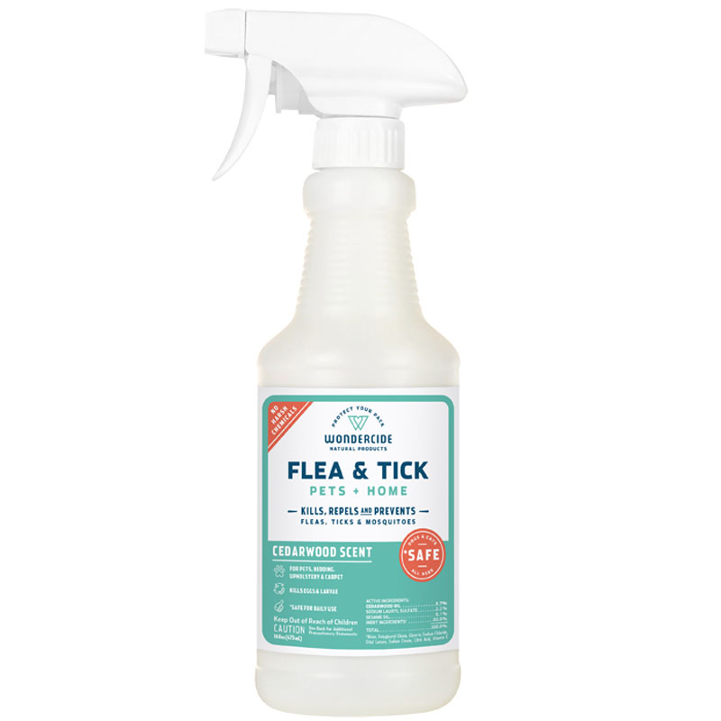 Wondercide Cedarwood Natural Flea & Tick Spray for Pets + Home, 16 oz