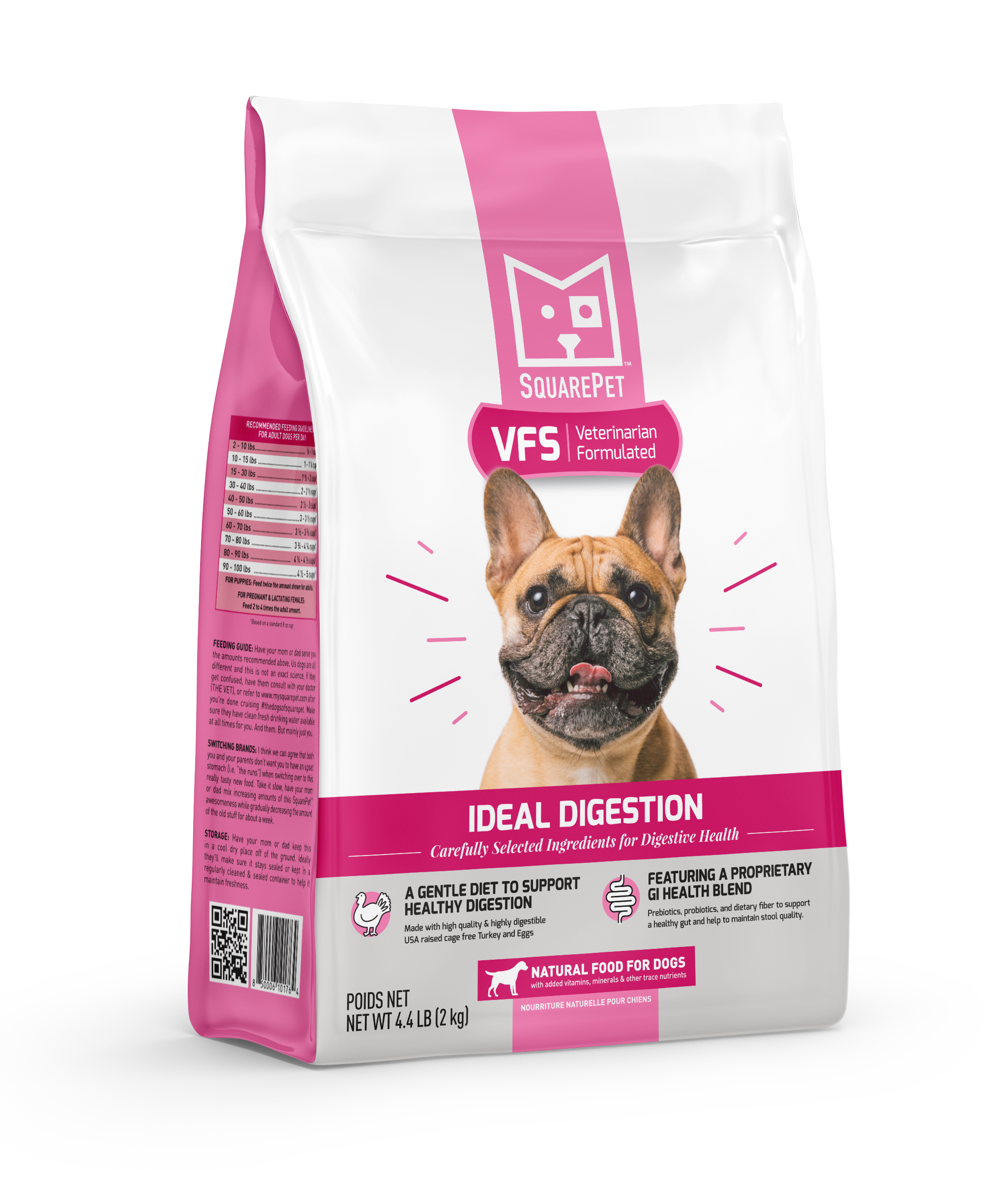 SquarePet VFS Ideal Digestion for Dogs, 4.4 lbs