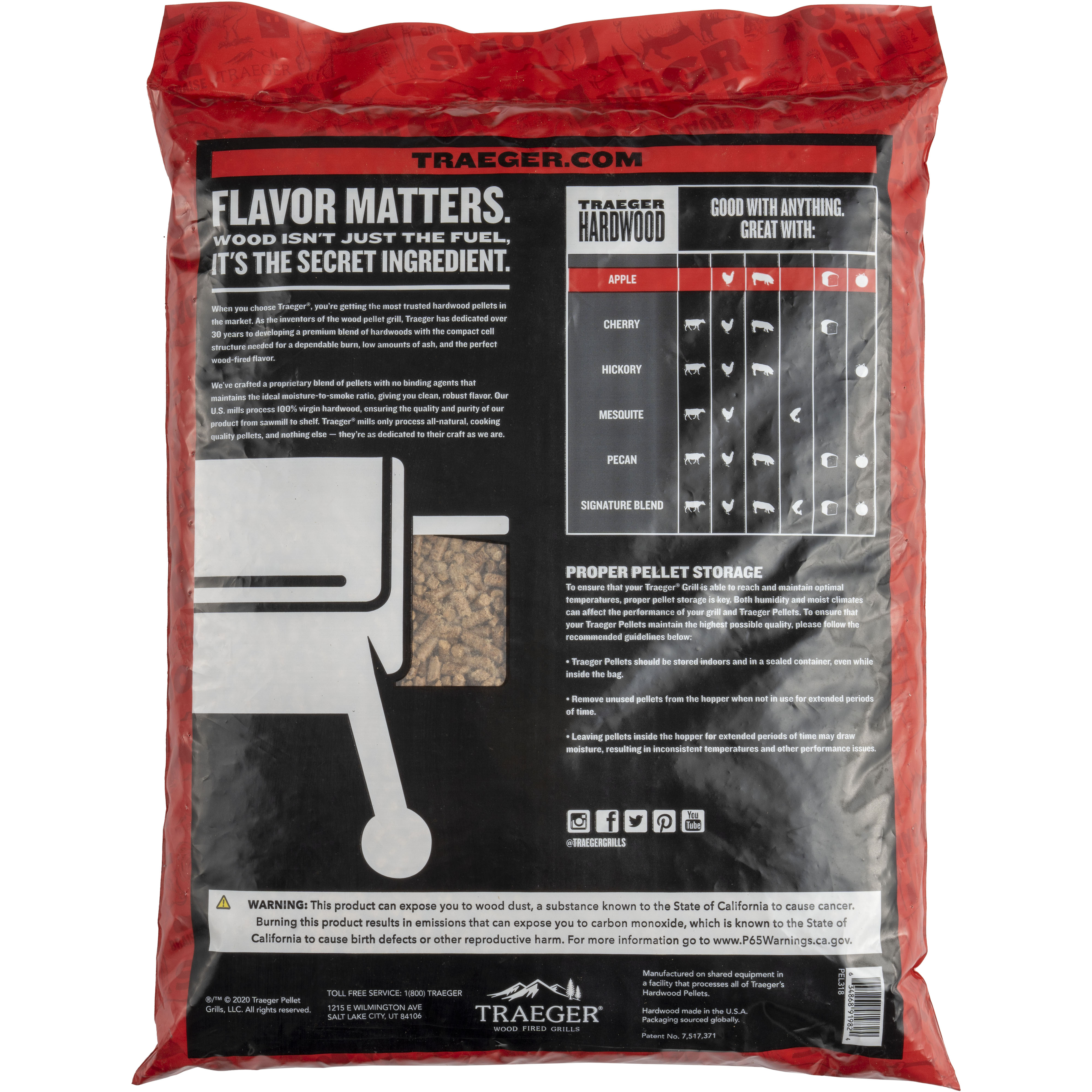 Traeger Apple Hardwood Pellets