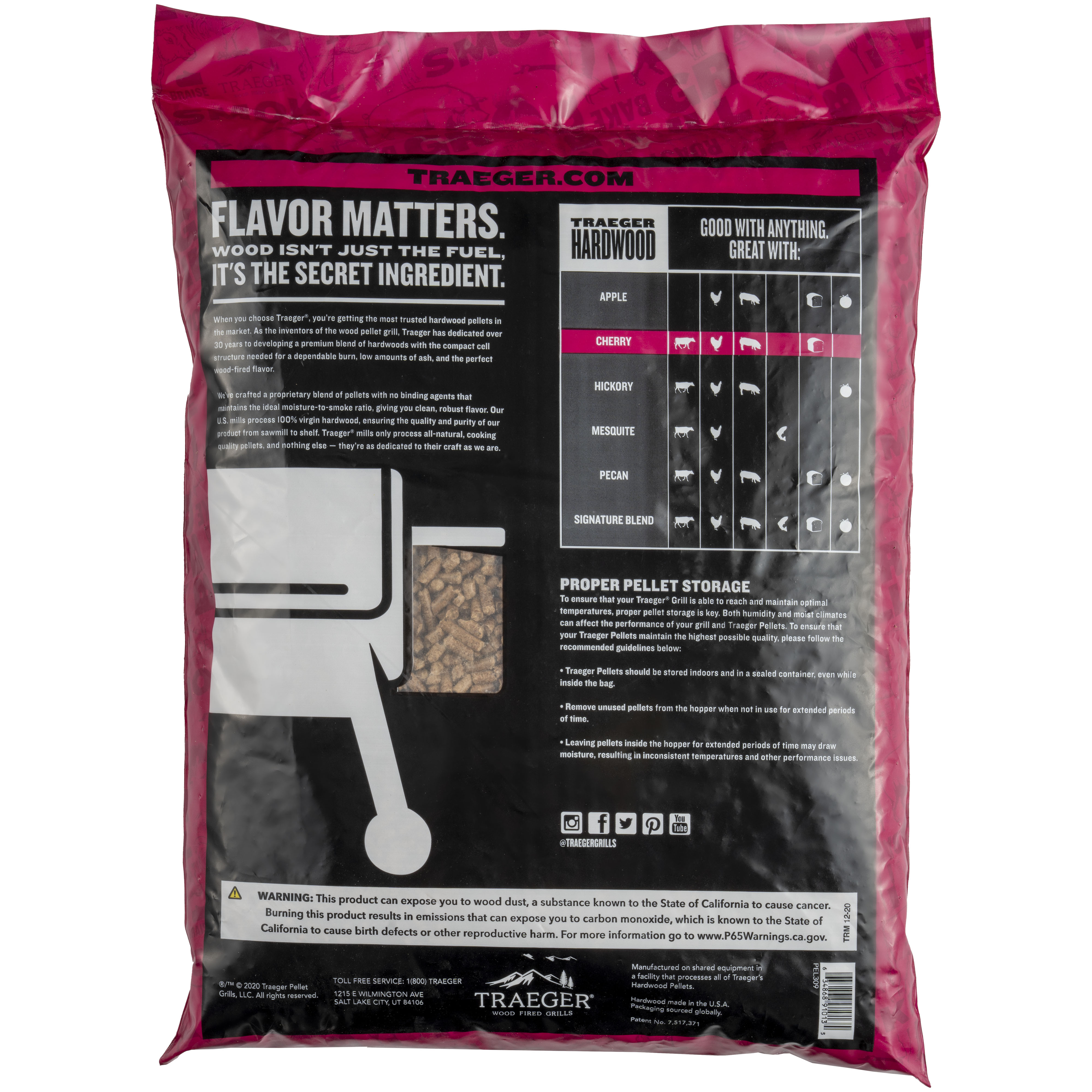 Traeger Cherry Hardwood Pellets