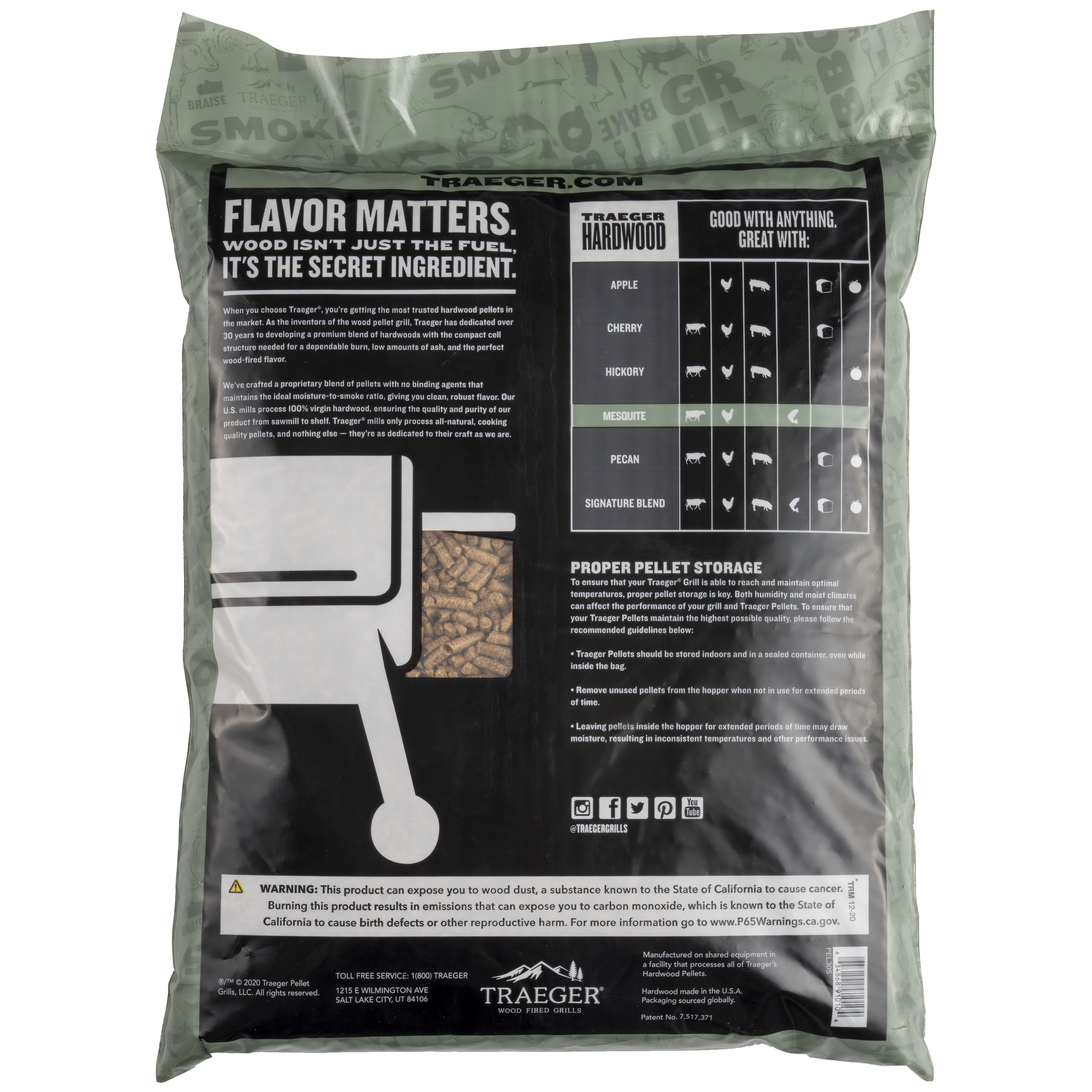 Traeger Mesquite Hardwood Pellets