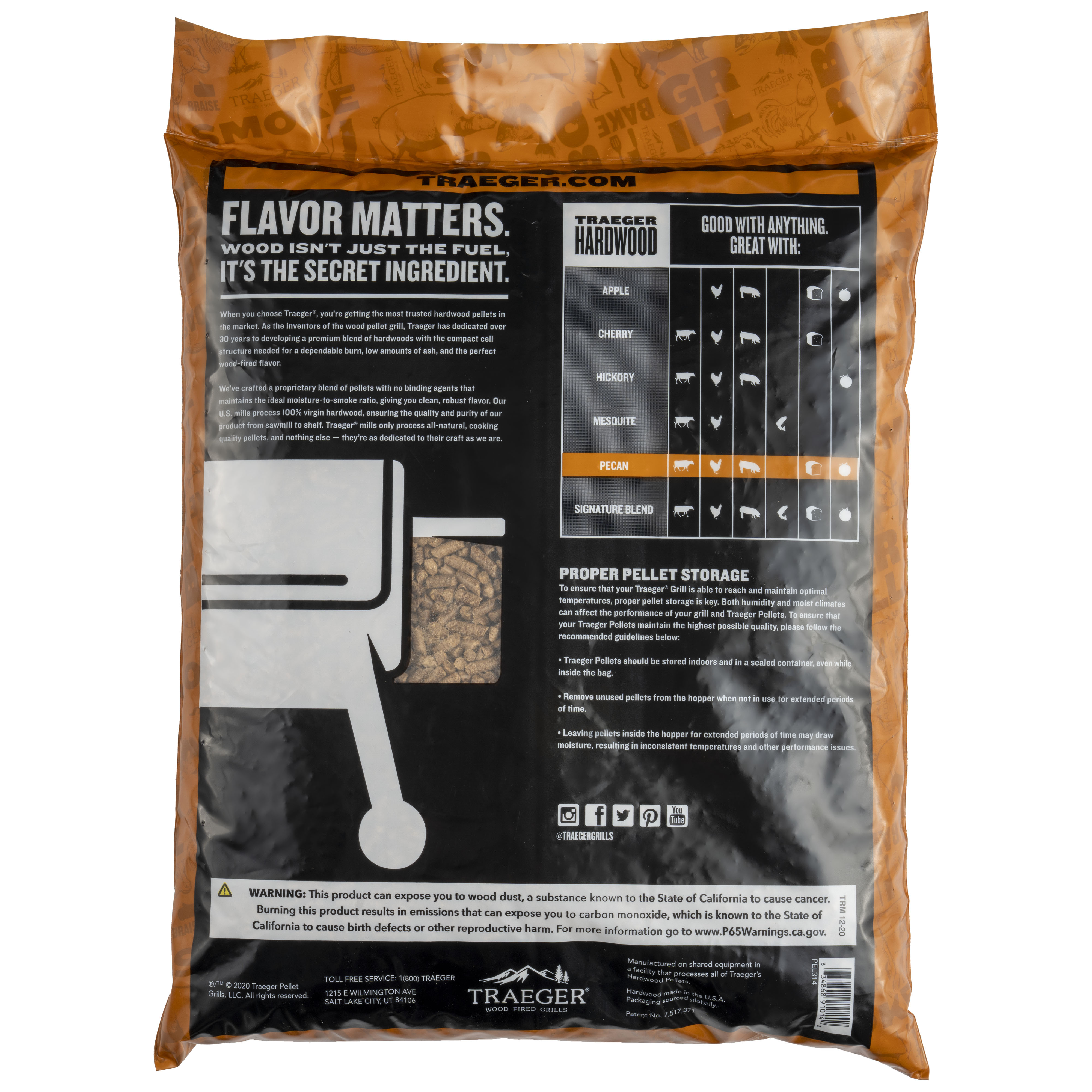 Traeger Pecan Hardwood Pellets