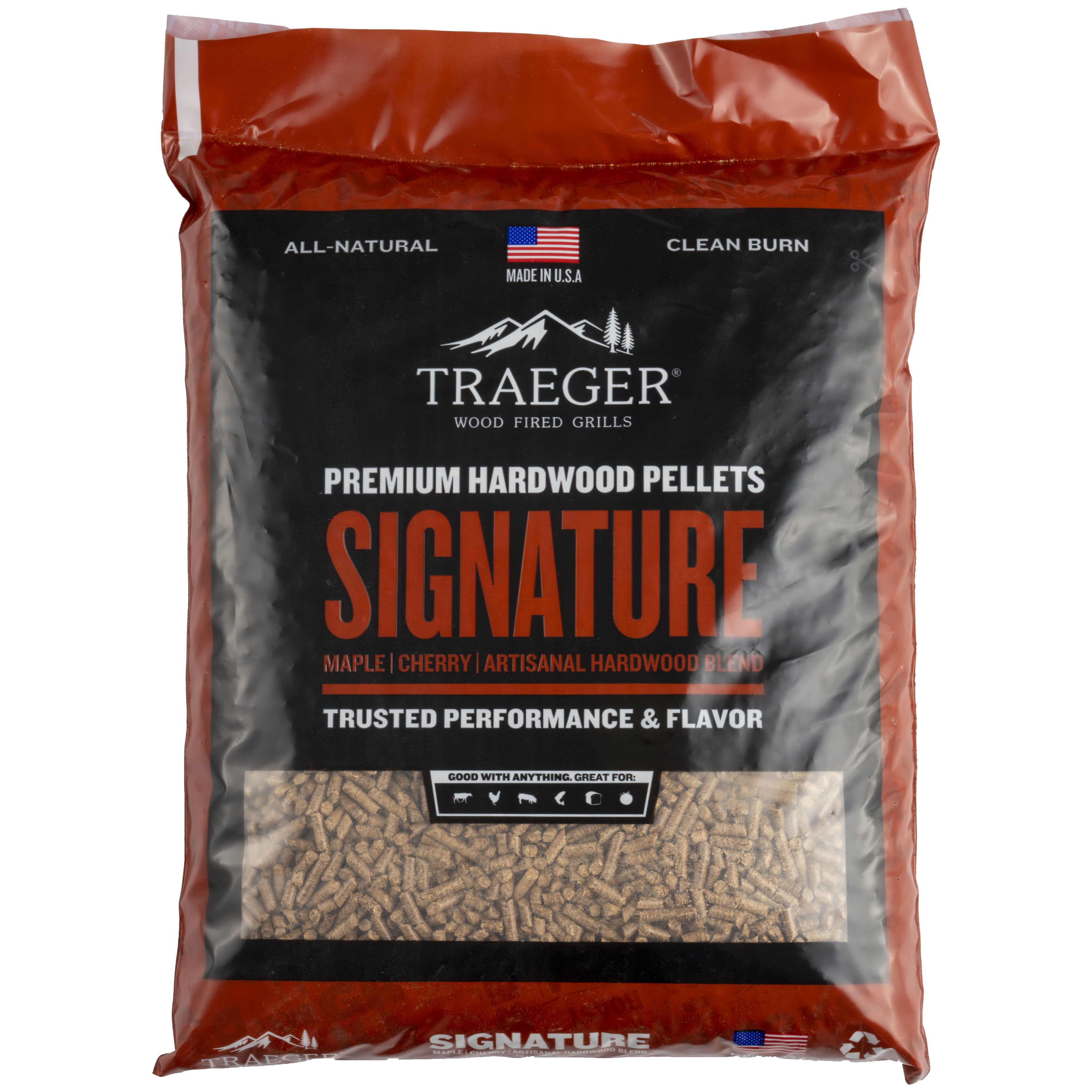 Traeger Signature Blend Hardwood Pellets, 20 lbs