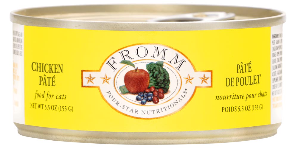 Fromm Four-Star Nutritionals Chicken Pate Food for Cats, 5.5 oz