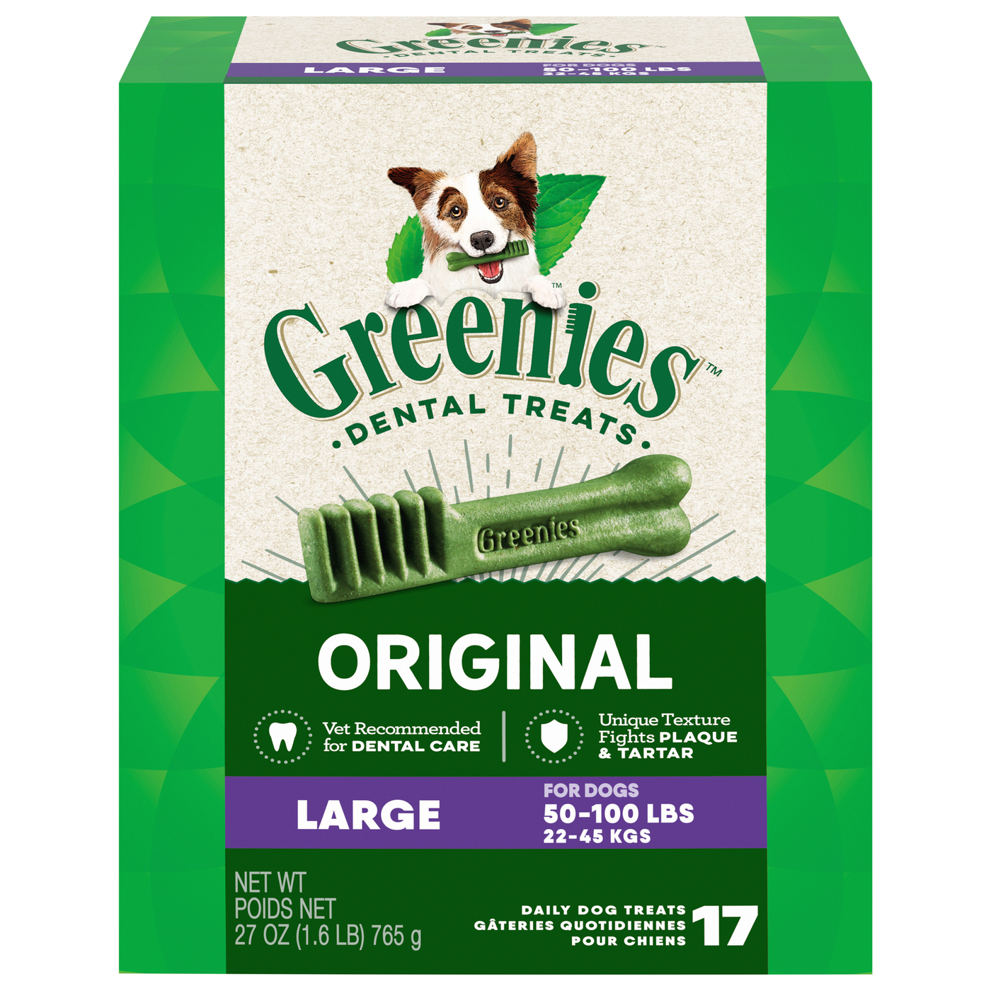Greenies Original Large Dental Treats 17 ct Box