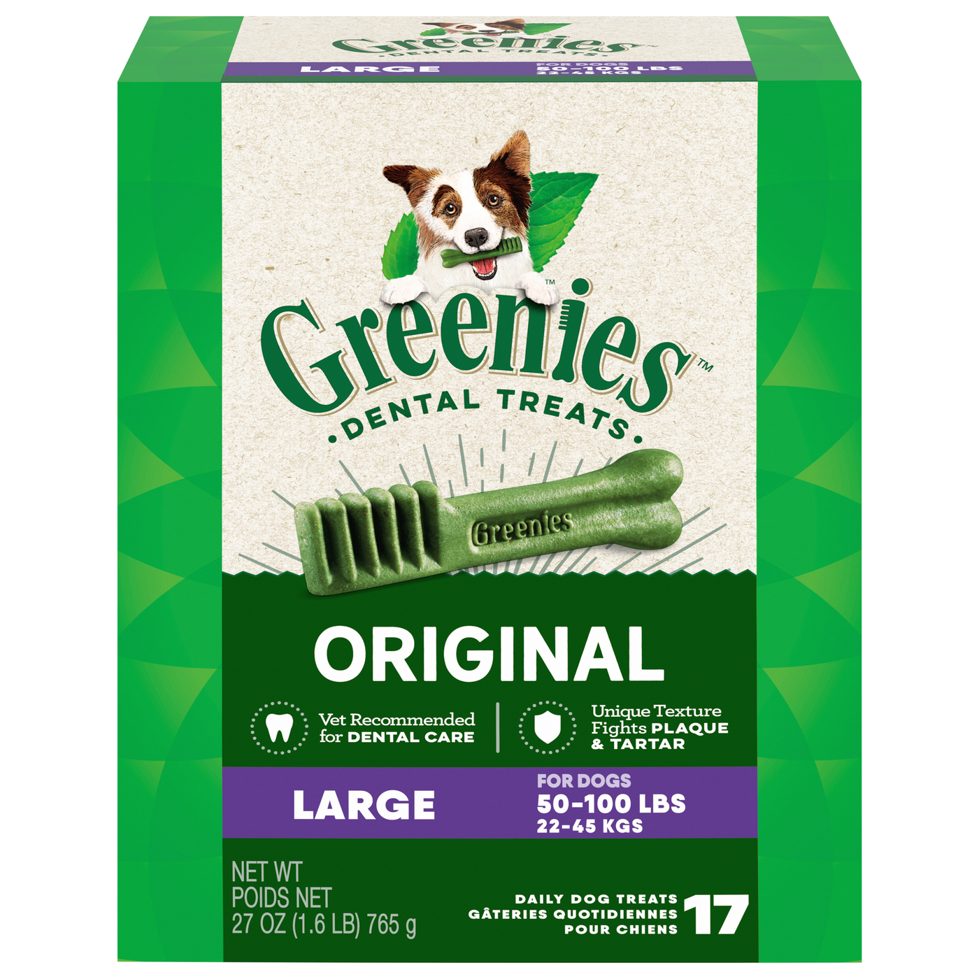 Greenies Original Large Dental Treats 17 ct Box