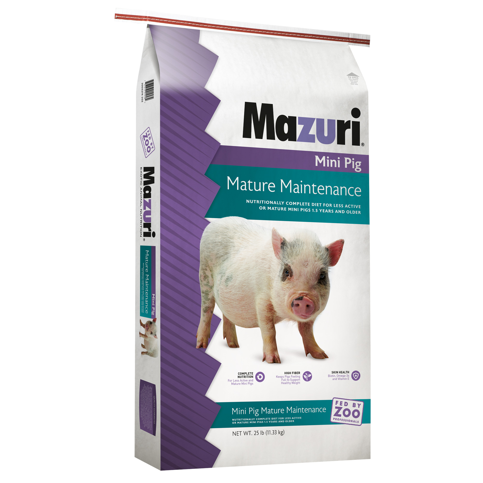 Mazuri&reg; Mini Pig Mature Maintenance, 25 lbs