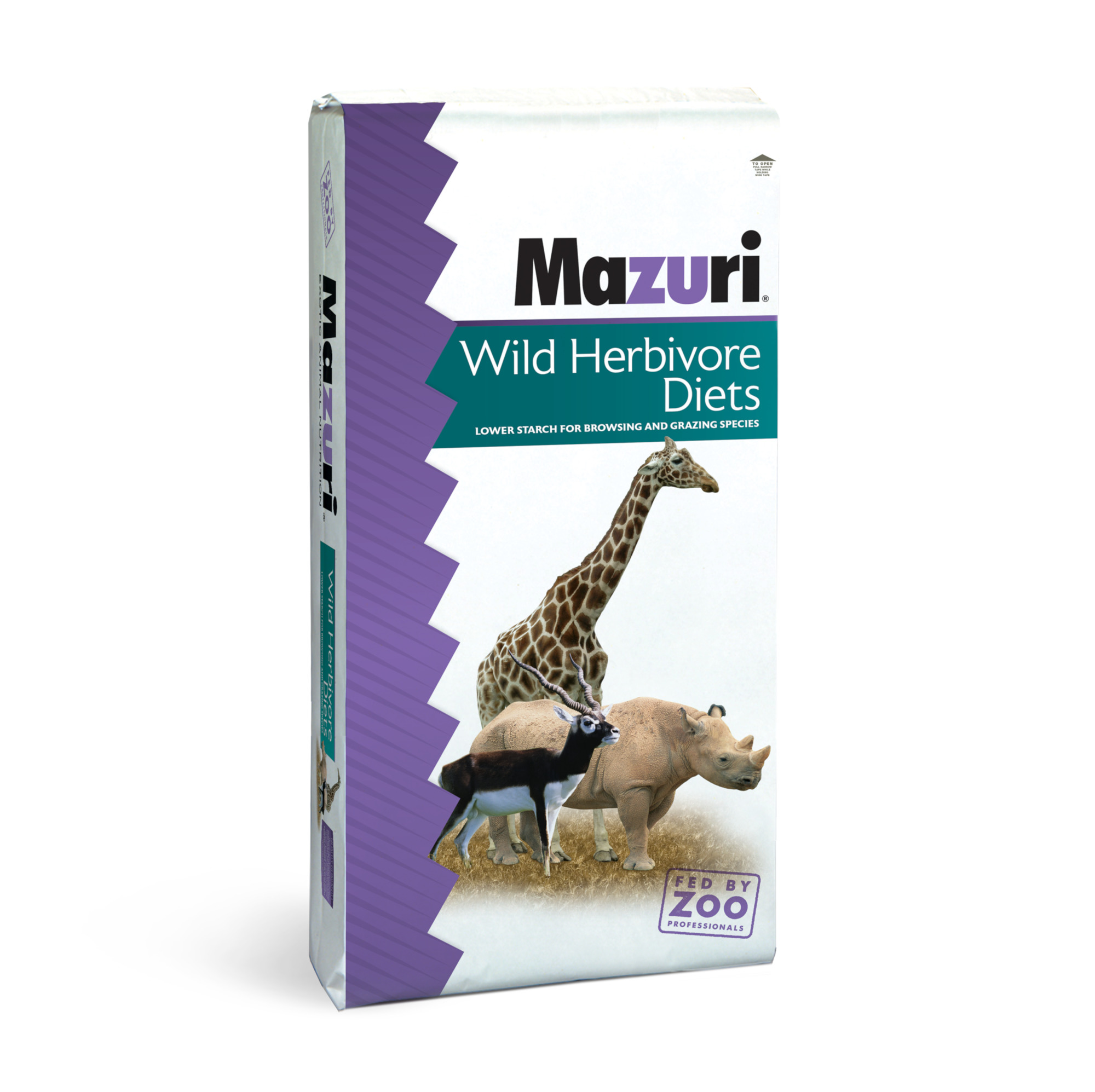Mazuri&reg; Wild Herbivore Diet Hi-Fiber, 50 lbs