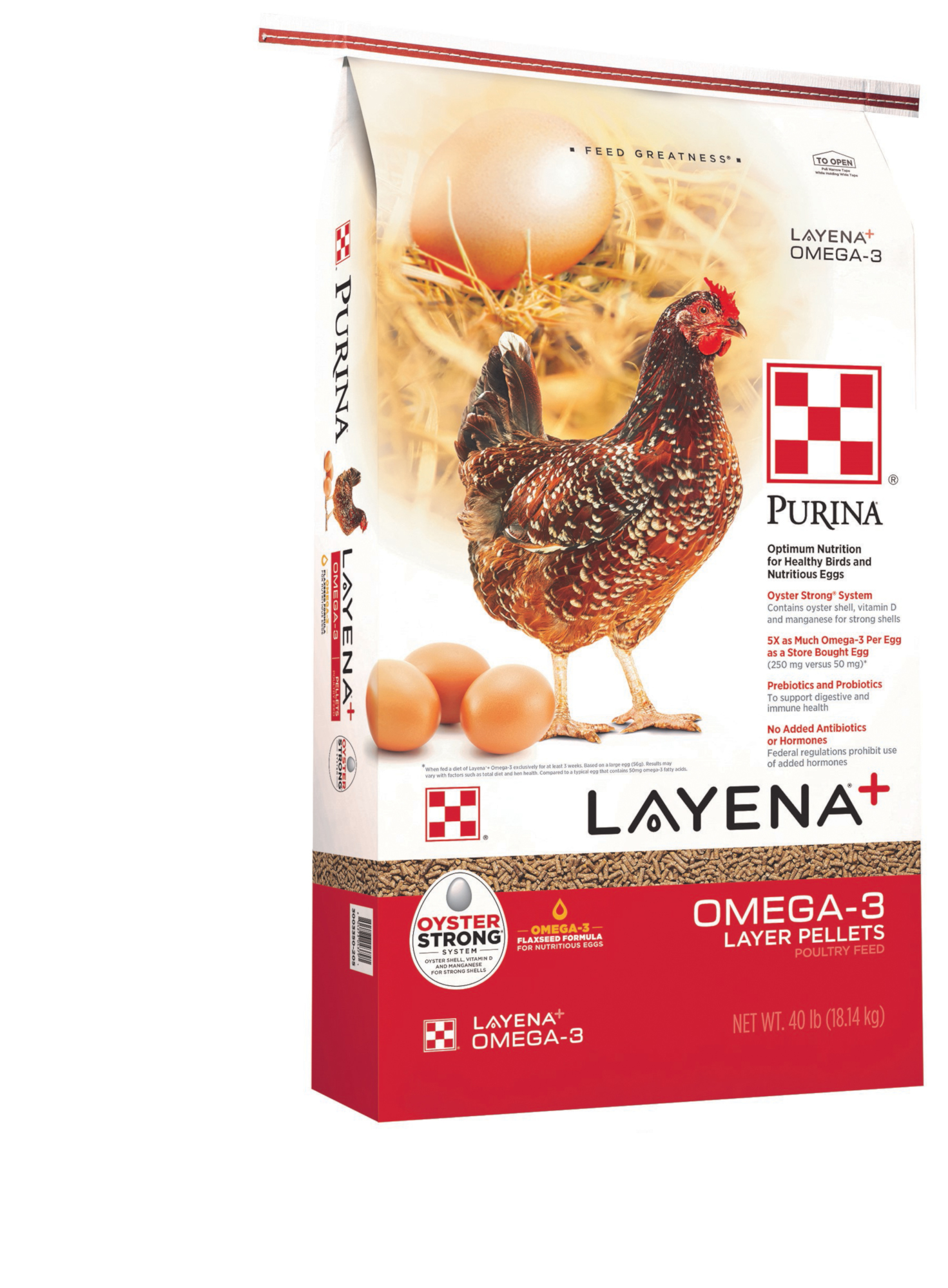 Purina&reg; Layena&reg;+ Omega-3, 40 lbs