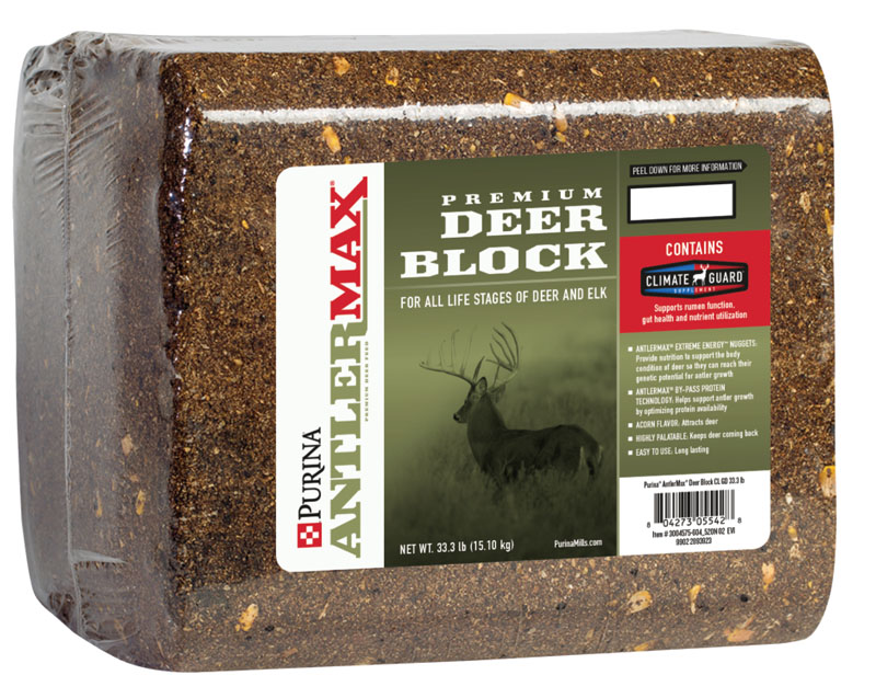 Purina&reg; AntlerMax&reg; Deer Block Climate Guard&reg;, 33.33 lbs