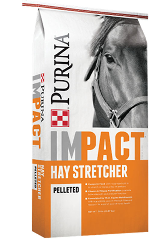 Purina&reg; Impact&reg; Hay Stretcher Horse Feed, 50 lbs