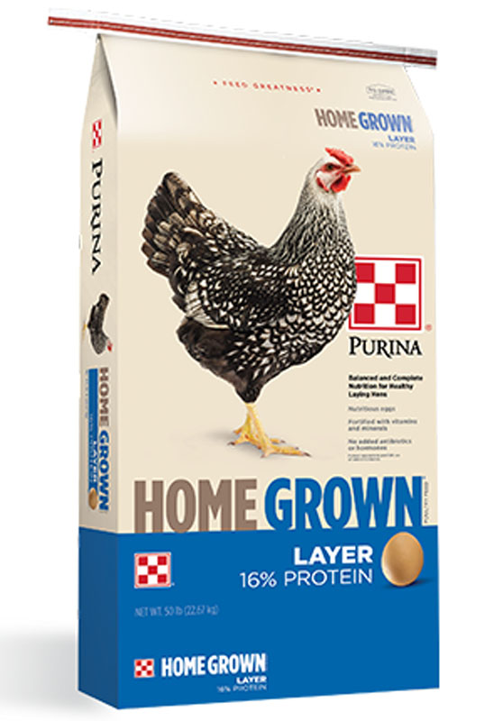 Purina&reg; Home Grown&reg; Layer Pellets or Crumbles, 50 lbs