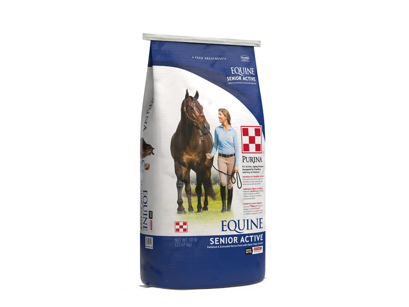 Purina Equine Senior Active Horse Feed, 50 lbs