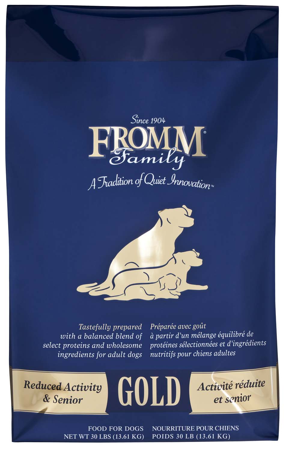 Fromm Family Reduced Activity & Senior Gold Food for Dogs, 30 lbs