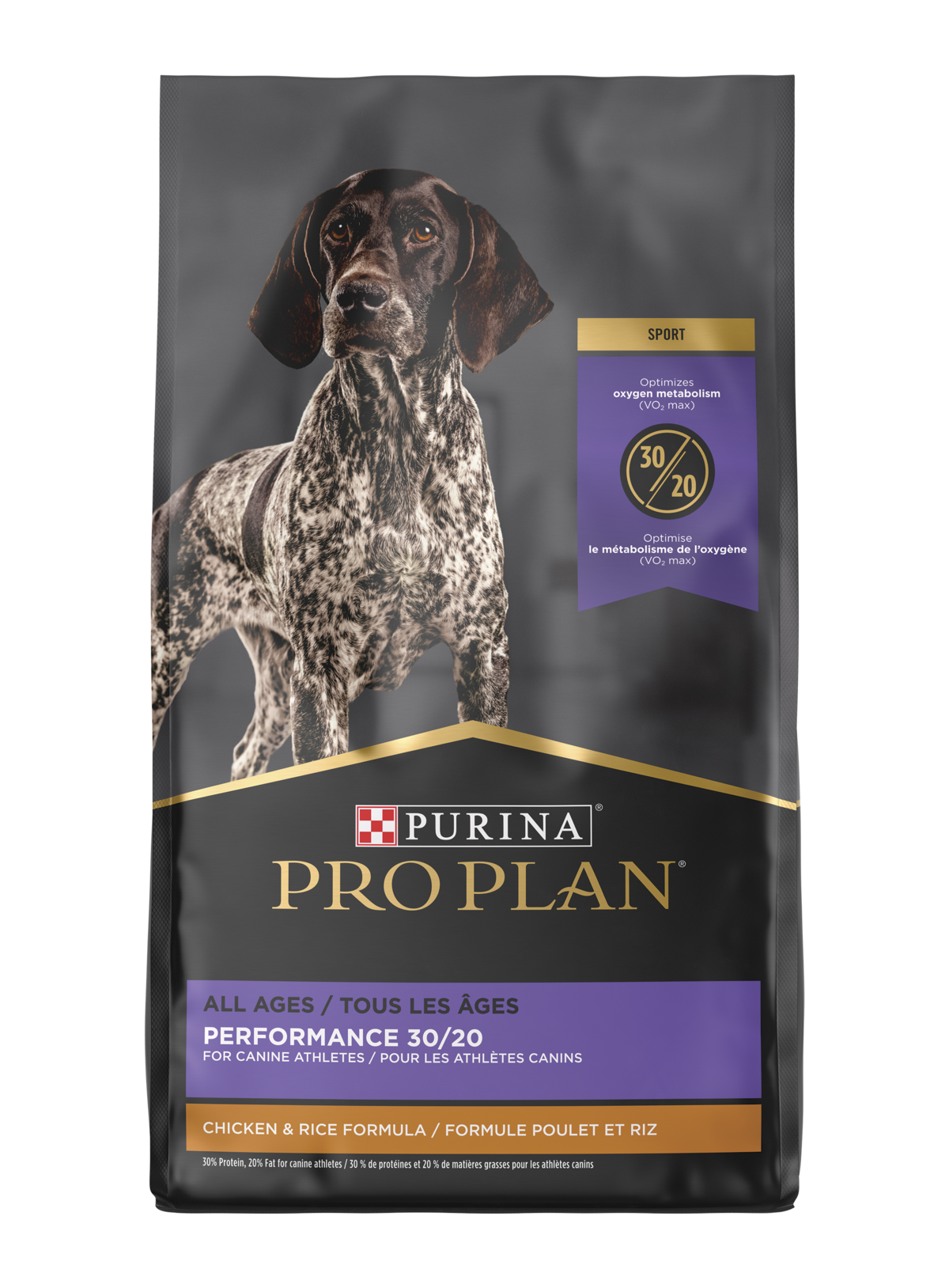 Purina Pro Plan All Ages Sport Performance 30/20 Chicken & Rice Formula, 37.5 lbs