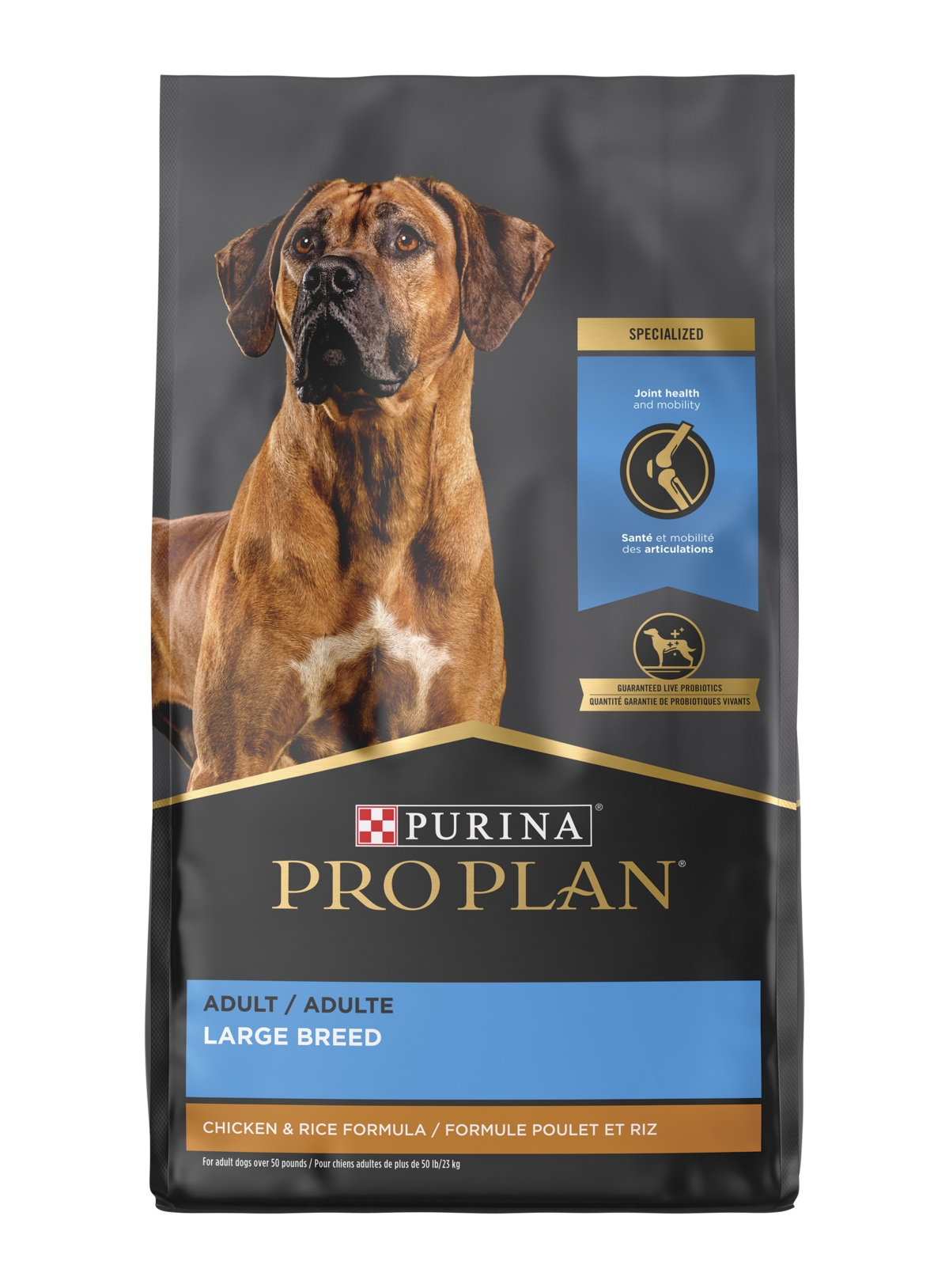 Purina Pro Plan Adult Large Breed Chicken & Rice Formula, 34 lbs
