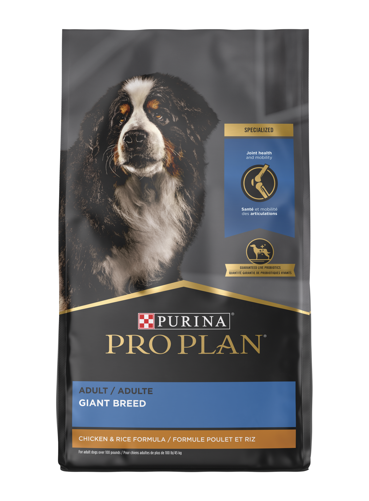 Purina Pro Plan Adult Giant Breed Chicken & Rice Formula, 34 lbs