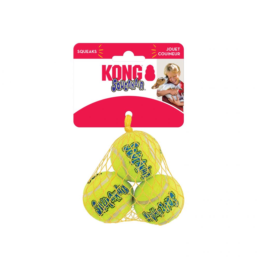 KONG SqueakAir Ball - Small, 3 pack