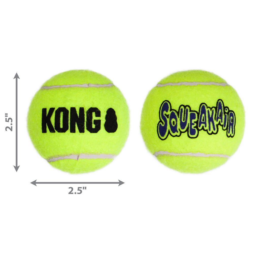 KONG SqueakAir Ball - Medium, 3 pack