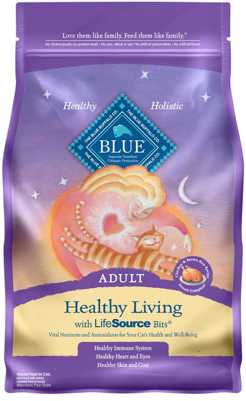 BLUE Healthy Living Chicken & Brown Rice Recipe For Adult Cats, 7 lbs