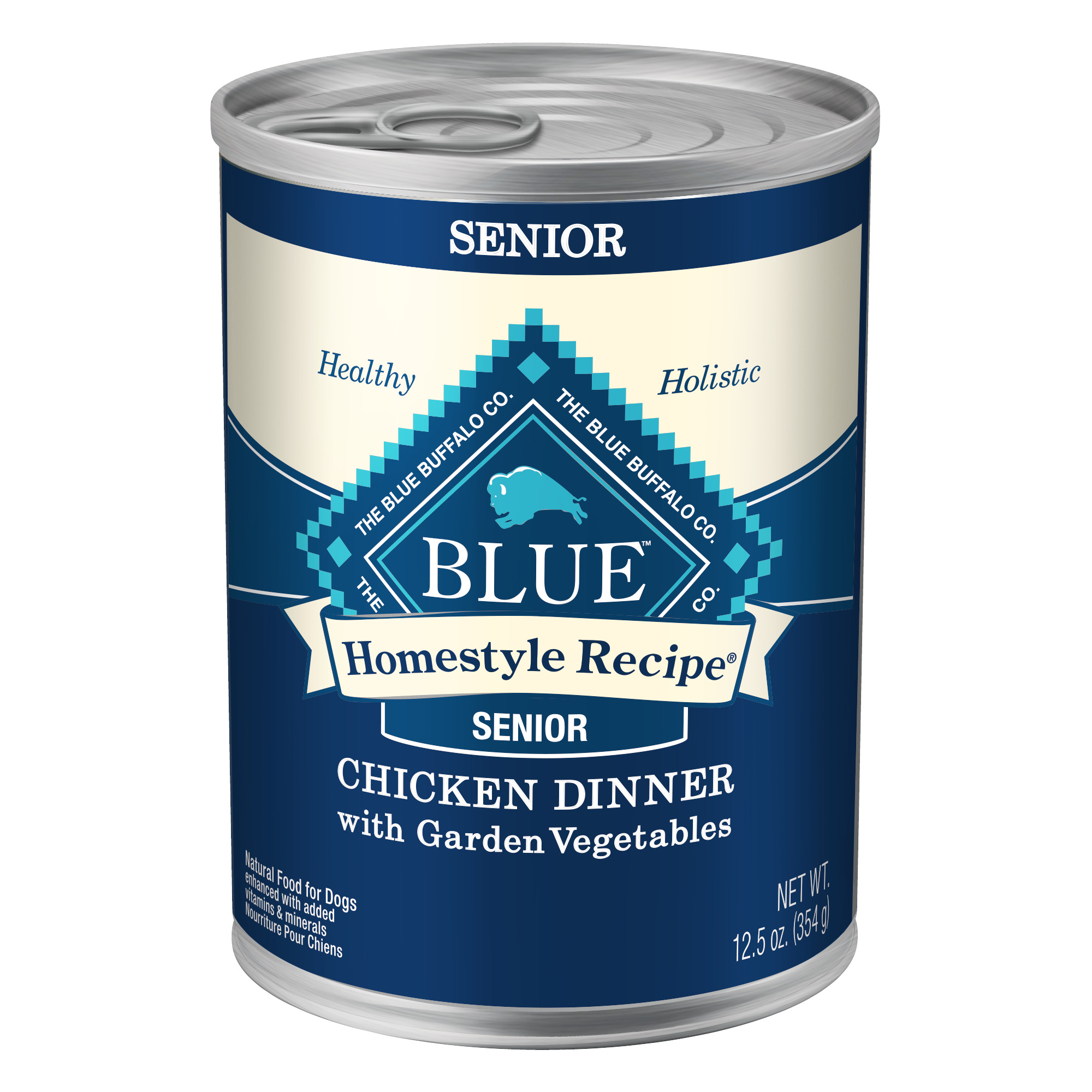 BLUE Homestyle Recipe Chicken Dinner with Garden Vegetables for Senior Dogs, 12.5oz