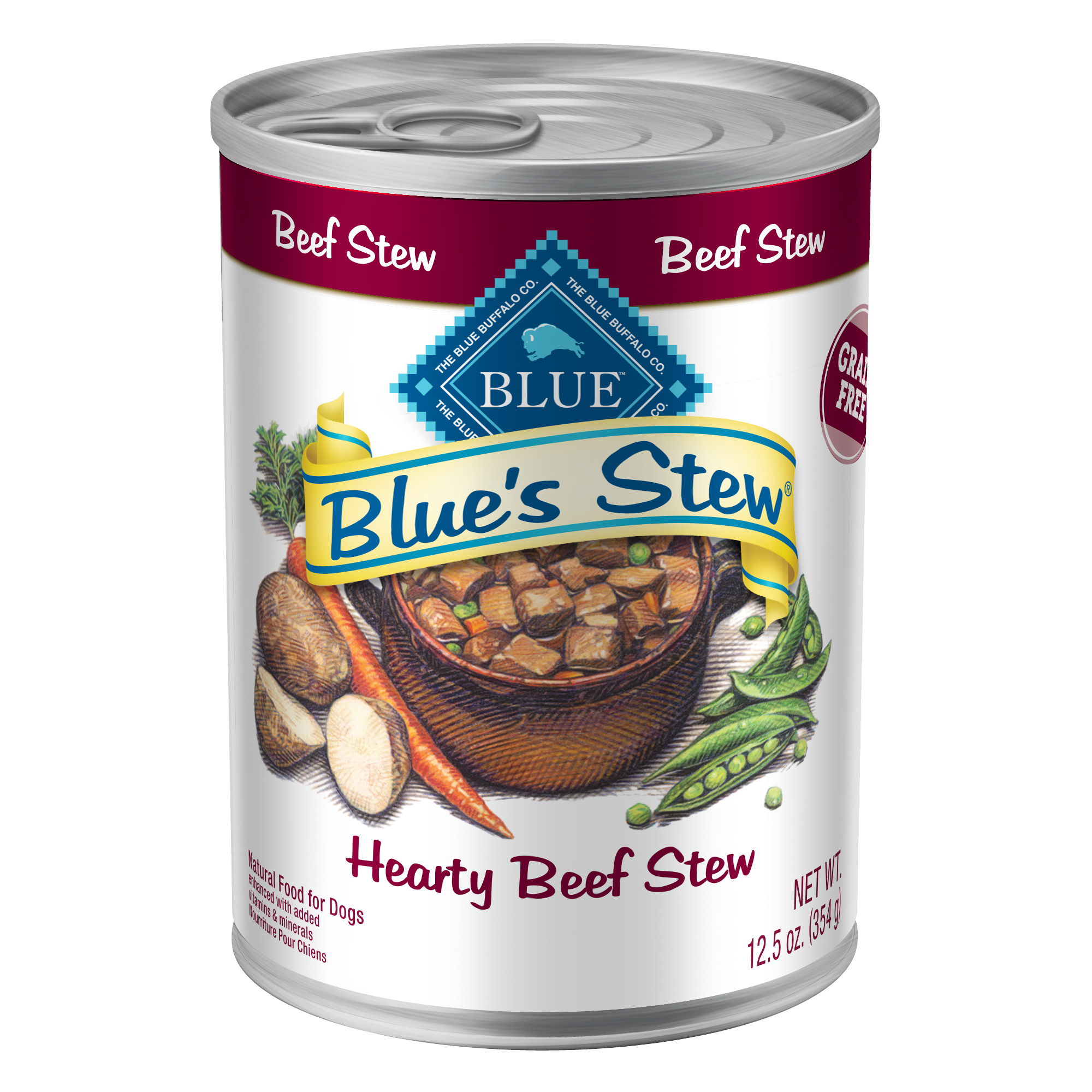 Blue's Stew Hearty Beef Stew For Adult Dogs, 12.5 oz