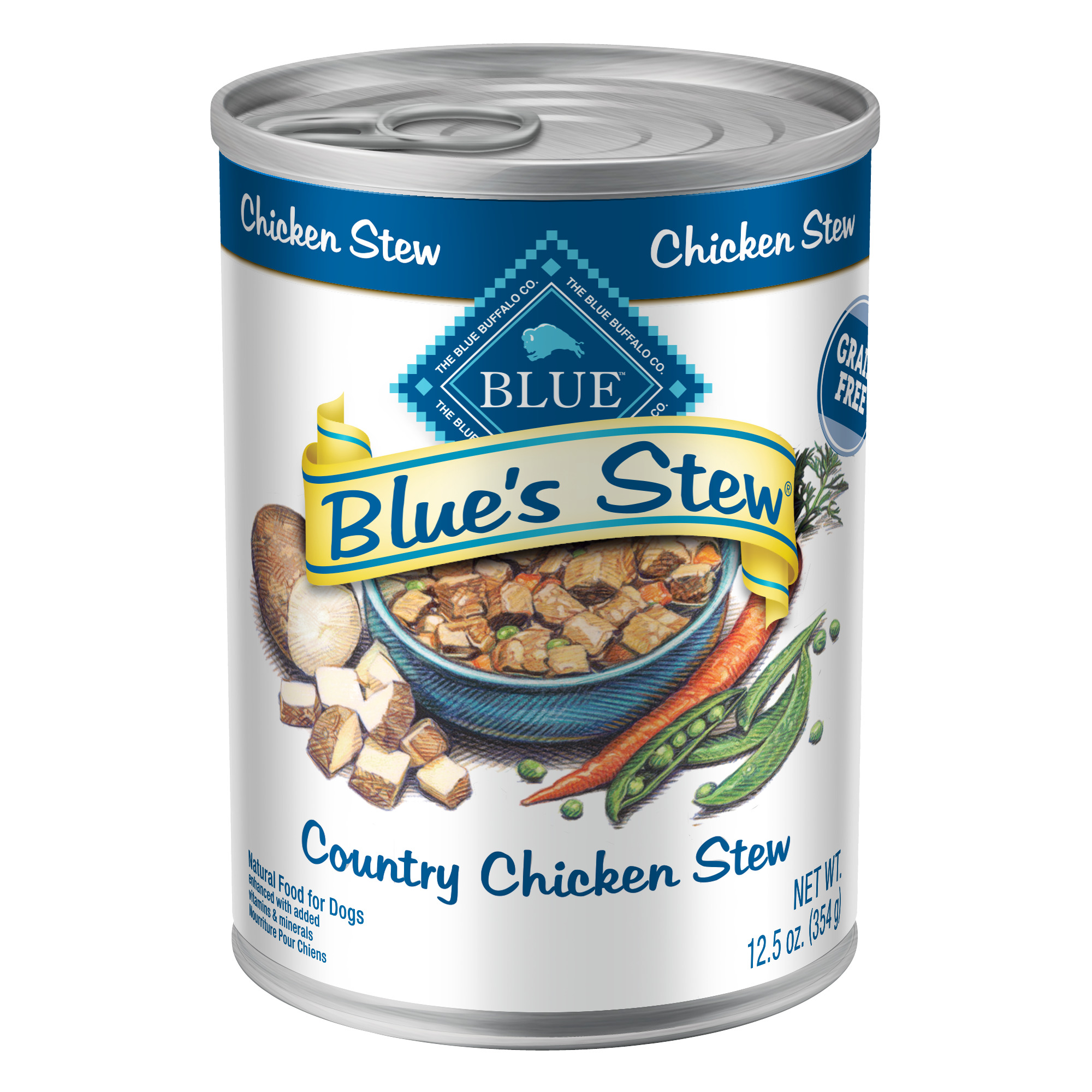 Blue's Stew Country Chicken Stew For Adult Dogs, 12.5 oz