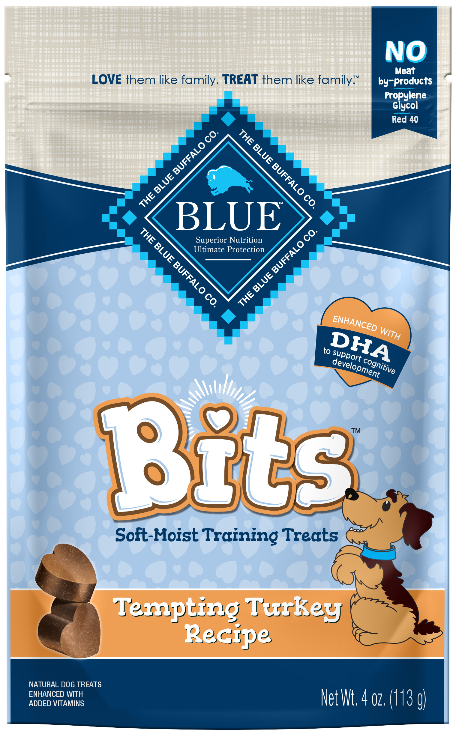 BLUE Bits Tempting Turkey Soft-Moist Training Treats, 4 oz