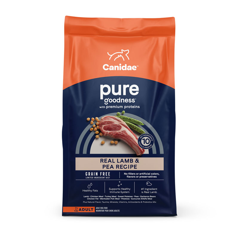 Canidae PURE Grain Free Lamb & Pea Recipe for Dogs, 24 lb