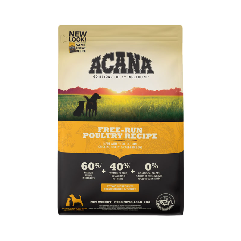 Acana Free-Run Poultry Recipe for Dogs, 4.5 lb