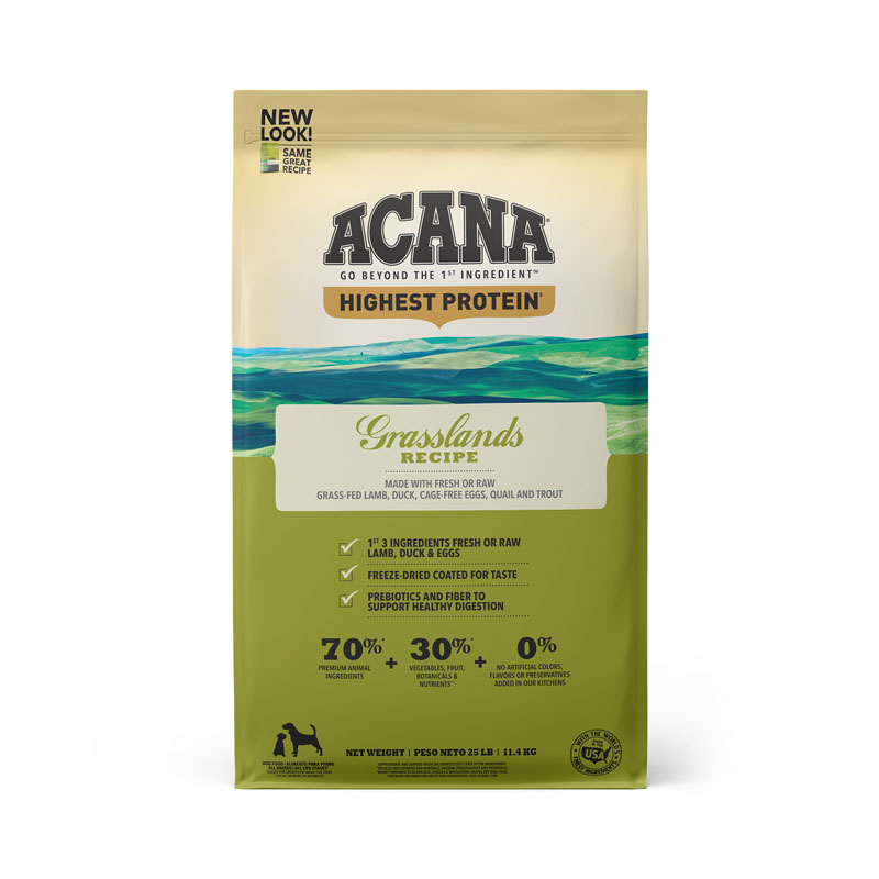 Acana Grasslands Recipe for Dogs, 25 lb