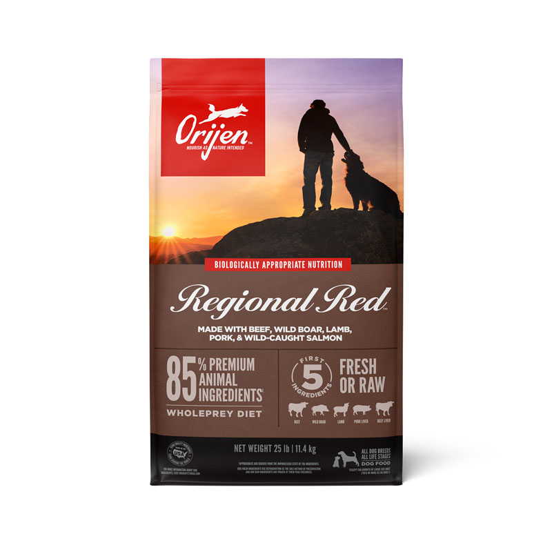 Orijen Regional Red Dog Food for All Life Stages, 25 lb